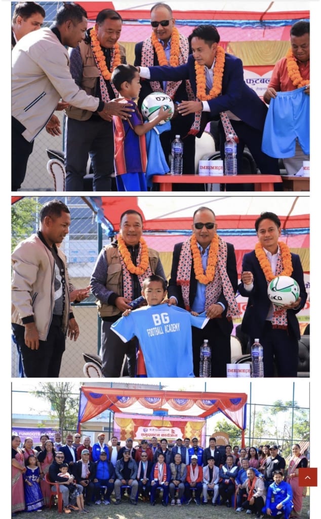 ネパールのサッカー少年に４０個のボールを寄贈！ 元サッカーネパール代表Basanta Gauchanの活動を支援する。